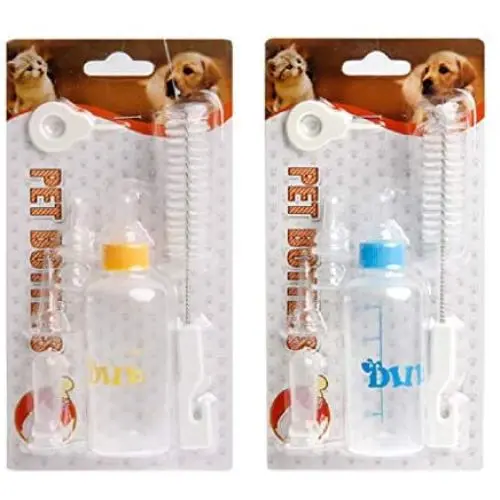 MOMU Feeding Nursing Bottle Nipple Brush Kit for Pet Dog Puppy Cat Kitten New MOMU Feeding Nursing Bottle Nipple Brush Kit for Pet Dog Puppy Cat Kitten New