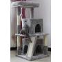 Toozey Cat Tree, 41.3 Inches Multi-Level Cat Tower with 2 Condos, Scratching Posts and Ramp, Soft Plush Cat Houses for Indoor Cats, Made with CARB-Certified Boards