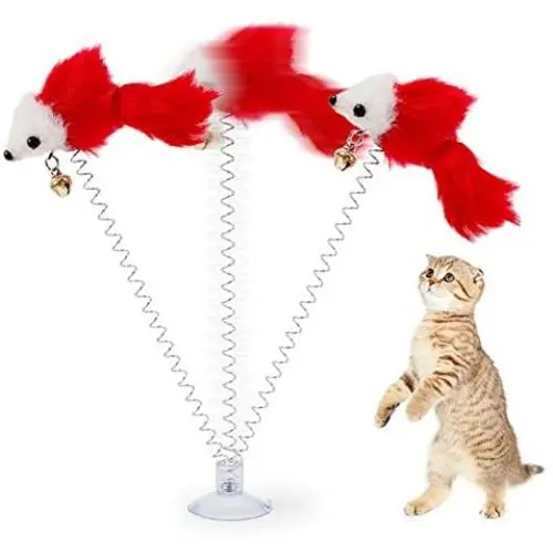 elegantstunning Funny Pet Cat Toys, Kitten Play Toy, Feather False Mouse Bottom Sucker Cat Teaser, Funny Mice Playing Toy for Pet Kitten elegantstunning Funny Pet Cat Toys, Kitten Play Toy, Feather False Mouse Bottom Sucker Cat Teaser, Funny Mice Playing Toy for Pet Kitten