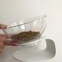 Creation Core Stylish Transparent Slanted Tilted Cat Bowl Cat Slow Feeder Creation Core Stylish Transparent Slanted Tilted Cat Bowl Cat Slow Feeder