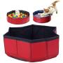 GLOGLOW Pet Water Pool, PVC Pet Swimming Pool Portable Foldable Pool No Inflation Bathtub for Dog Cat Small Animal