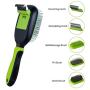 LEWARM Bristle Brush/Pin Brush/Bath&Massage Brush/Dematting Comb/Deshedding Comb for Dogs Cats 5-in-1 Pet Grooming Kit, Remove Undercoat MatsTangled Hair & Improve Circulation