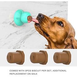 POSO Dog Lick Pad for Washing,Shower - with Suction for Stress Pet Lick Mat, Dogs Lick Pad for Relieve Stress, Replaceable 3pcs Dog Treat
