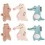 ocijf179 Cat Toy 6Pcs Pet Cat Kitten Plush Kangaroo Bear Claw Grinding Catnip Catmint Chewing Toy - Brown+Green+Beige ocijf179 Cat Toy 6Pcs Pet Cat Kitten Plush Kangaroo Bear Claw Grinding Catnip Catmint Chewing Toy - Brown+Green+Beige
