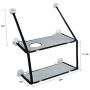 LIFIS Cat Window Perch Cat Window Bed Hammock Up to 55lb Can Be Installed on Small Window Soft Mats Stable Metal Frames Kitty Sunny Seat (Double layers, Grey) (Cat Face)