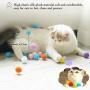 Cat Toys Variety Bundle Set, Cute Cat Toys Interactive Cat Toy Set Including Soft Cat Toy Balls Cat Catnip Toys for Cat Kitten Having Fun Exerciser Playing