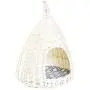 PawsMark Natural Willow Pet Sleeping Bed, Cave, Basket for Dog or Cats with Cushion, White (QI003681) PawsMark Natural Willow Pet Sleeping Bed, Cave, Basket for Dog or Cats with Cushion, White (QI003681)