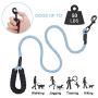 Dog Leash Harness Set, Durable Adjustable Heavy Duty Dog Harness,Soft Padded Handle Pet Leash for Dogs,Perfect for Dog Daily Training Walking Running Blue