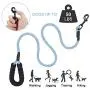 Dog Leash Harness Set, Durable Adjustable Heavy Duty Dog Harness,Soft Padded Handle Pet Leash for Dogs,Perfect for Dog Daily Training Walking Running Blue Dog Leash Harness Set, Durable Adjustable Heavy Duty Dog Harness,Soft Padded Handle Pet Leash for Dogs,Perfect for Dog Daily Training Walking Running Blue