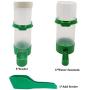 FANGULU Automatic Water Feeder+ Automatic Feeder+ Add Food Scoop Pet Bird Feeder Applicable to Parrots Myna Larks (11 Pieces Combination)