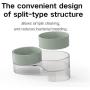 pidan Elevated Cat Bowls Set with Tilted Stand and 2 Removable Bowls, Raised No Spill Pet Food and Water Dishes for Cat and Small Dogs