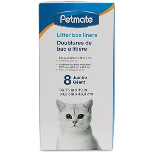 Petmate Jumbo Litter Pan Liners, 8 Pack