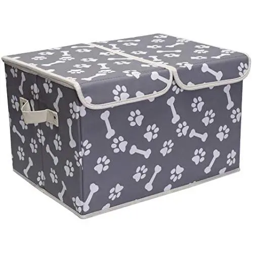 Brabtod Canvas Dog Toy Storage - for Dog Toy Basket for organizing Dog cat Toys and Dog Stuff-Bone Claw Brabtod Canvas Dog Toy Storage - for Dog Toy Basket for organizing Dog cat Toys and Dog Stuff-Bone Claw