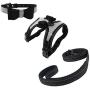 Newtensina 3pcs Bow Ties Bling Cute Dog Harness and Dog Collar with Lead for Dog