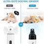 Viixm Dog Nail Grinder, Electric 2-Speed Pet Nail Trimmer Clipper Low Noise Rechargeable Painless Paws Grooming and Smoothing for Small Medium Large Dogs and Cats