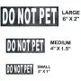 Doggie Stylz Set of 2 Reflective DO NOT PET Removable Patches with Hook Backing for Working Dog Harnesses & Vests. Durable and Interchangeable - Comes in 3 Sizes Small, Medium and Large Doggie Stylz Set of 2 Reflective DO NOT PET Removable Patches with Hook Backing for Working Dog Harnesses & Vests. Durable and Interchangeable - Comes in 3 Sizes Small, Medium and Large