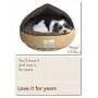 Floppy Ears Design Microfiber and Fleece Hooded Pet Bed Floppy Ears Design Microfiber and Fleece Hooded Pet Bed