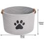 Geyecete Round Dog Dog Toy Basket Storage Cotton Rope Storage Basket Pet/Doy Toy Box Dog Storage Basket Geyecete Round Dog Dog Toy Basket Storage Cotton Rope Storage Basket Pet/Doy Toy Box Dog Storage Basket