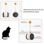 SUDUN Cat Toy Chaser, Creative Tumbler Cat Chasing Toy with Catnip Ball 360 Degree Rotation Ball Cat Training Toy Interactive Cat Swing Toy Suitable for Indoor Cat Educational Toys