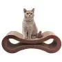 Pet Prime Cat Scratcher Lounge Cardboard Cat Scratching Pad Cardboard Cat Scratcher Lounger Scratch Lounge Furniture (S/M/L)
