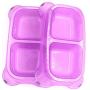HEMT Pet Bowl Plastic Dog Bowl, Double Small Simple Design Non-Slip Food Water Feeder for Dog cat Puppy