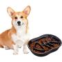 Jemirry Dog Slow Feeder Ceramic Cat Dog Bowl Dog Dish Slow Feeding Food Bowls for Bulldog Puppy Medium Dogs Pet Diet