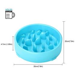 JASGOOD Dog Feeder Slow Eating Pet Bowl Eco-Friendly Durable Non-Toxic Preventing Choking Healthy Design Bowl for Dog Pet