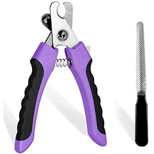 DAIRSHY Dog Nail Clippers and Trimmer - with Safety Guard to Avoid Over Cutting - Razor Sharp Blade for Thick Toenail - Professional Pet Nail Grooming Tool for Small Medium and Large Dogs, Cats