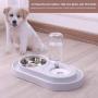 Yangmani New Automatic Feeder Drinking Fountains Dual Port Drinking Bowls Bowls Stainless Steel Pet Supplies Feeding Stations