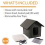 K&H PET PRODUCTS Outdoor Heated Kitty House Cat Shelter