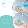 Toysdone 2 in 1 Pet Bath Massage Brush Dispenser for Pet Grooming Deshedding Soft Silicone Bristles Perfect for Washing,Shampooing, Massaging Long,Short Hair,Remove Loose Fur (Green Shampooing)