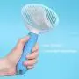 SPDD Pet Dog Comb Hair Brush Trimmer,Dog Manual Shedding Pet Supplies Grooming Deshedding Razor Pet Comb Hair Remover Brush Pet Hair Trimming(Blue Thin)
