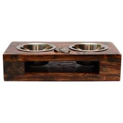 Black Russian Terrier, a Dogs Bowl with a Relief from ArtDog