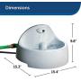 PetSafe Drinkwell Everflow Indoor/Outdoor Dog and Cat Water Fountain, Pet Drinking Fountain, 192 oz. Water Capacity