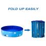 FANKUTOYS Pet Swimming Pool, Foldable pet Bath (for Large and Medium Dogs) Outdoor PVC Swimming Bath