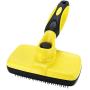 Avont Self Cleaning Slicker Brush for Dogs and Cats, Undercoat Rake Grooming Brush Deshedding Tool Pet Removes Mats, Tangles, and Loose Hair -Yellow
