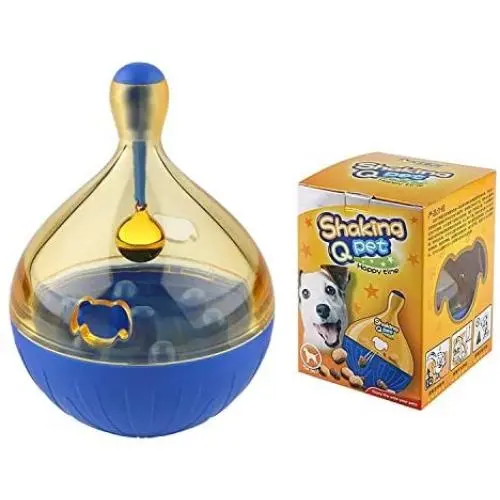Cubi Pet Cat Dog Feeder Food Dispenser Treat Ball Cat Toy,Interactive Pet Toys,Tumbler IQ Treat Ball,Fill Chew Toy Dispensing Food Toys for Dogs and Cats