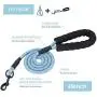 Dog Leash Harness Set, Durable Adjustable Heavy Duty Dog Harness,Soft Padded Handle Pet Leash for Dogs,Perfect for Dog Daily Training Walking Running Blue Dog Leash Harness Set, Durable Adjustable Heavy Duty Dog Harness,Soft Padded Handle Pet Leash for Dogs,Perfect for Dog Daily Training Walking Running Blue