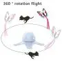 Cat Toys Interactive, Electric Rotating Cat Butterfly Toys,Realistic Fluttering Sound Cat Interactive Toys for Indoor Cats (Include 3 Flashing Butterflies)
