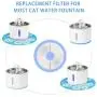 Vekonn Cat Water Fountain 4 Filters Pack for Stainless Steel Top Fountain and Yellow Stamen Fountain