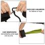 Jetec Dog Poop Waste Bag Holder Dog Leash Attachment Dispenser with Stainless Steel Clip and 4 Rolls of Doggie Waste Bag Fit to Most Dogs Leash and Waste Bag