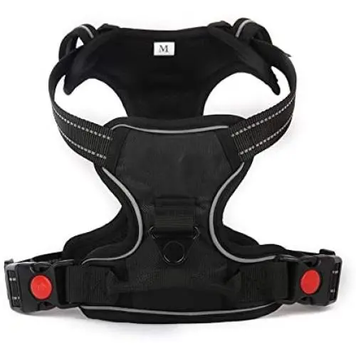 No Pull Dog Harness, No Choke Front Lead Reflective Dog Harness, Adjustable Pet Vest Harnesses, Soft Padded Pet Vest with Easy Control Handle for Small to Large Dogs No Pull Dog Harness, No Choke Front Lead Reflective Dog Harness, Adjustable Pet Vest Harnesses, Soft Padded Pet Vest with Easy Control Handle for Small to Large Dogs