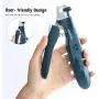 Amzdest 2020 Newest Dog Nail Clippers and Grinder with LED Light, Electric Rechargable Pet Nail Kit with Nail Storage Box, Low Noise Dog Nail Grinder, Professional Grooming Tool for Dogs & Cats