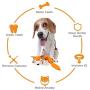 Aildysee Plush Dog Toys , Squeaky Dog Toys for Boredom,Durable Chew Dog Toys for Dogs,Interactive Stuffed Fox Dog Pet Toys for Small,Medium Dogs