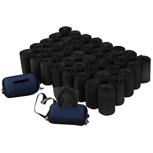 Morcte 100% Biodegradable Dog Waste Bags, 1000 Strong Poop Bags, 40 Rolls, Black