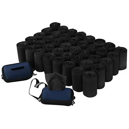 Morcte 100% Biodegradable Dog Waste Bags, 1000 Strong Poop Bags, 40 Rolls, Black