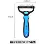 GSODC Pet Grooming Brush Tool 2 in 1 Sided Undercoat Rake for Cats & Dogs 17&9 Teeth Safe Dematting Comb for Easy Mats & Tangles Removing - No More Nasty Shedding and Flying Hair GSODC Pet Grooming Brush Tool 2 in 1 Sided Undercoat Rake for Cats & Dogs 17&9 Teeth Safe Dematting Comb for Easy Mats & Tangles Removing - No More Nasty Shedding and Flying Hair