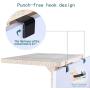 Petsfit Safety Sturdy Cat Window Perch, Natural Solid Wood and Long-haired Cushion, Without Damage, Not Fit All Windows