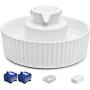 iPettie Cupcake Porcelain Pet Fountain 71oz/2.1 L, Ultra-Quiet, Easy to Clean, Scratch Resistant, Automatic Water Dispenser with Dual Filters & USB Pump for Cats and Dogs