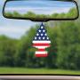 LITTLE TREES Car Air Freshener I Hanging Tree Provides Long Lasting Scent for Auto or Home I America, 24 Count, (4) 6-Packs